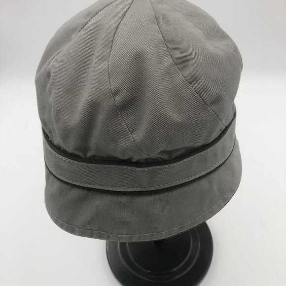 Goorin Bros Gray Military Cap w Ribbon Detail  XS | Classic Heritage Newsboy Hat main image 4